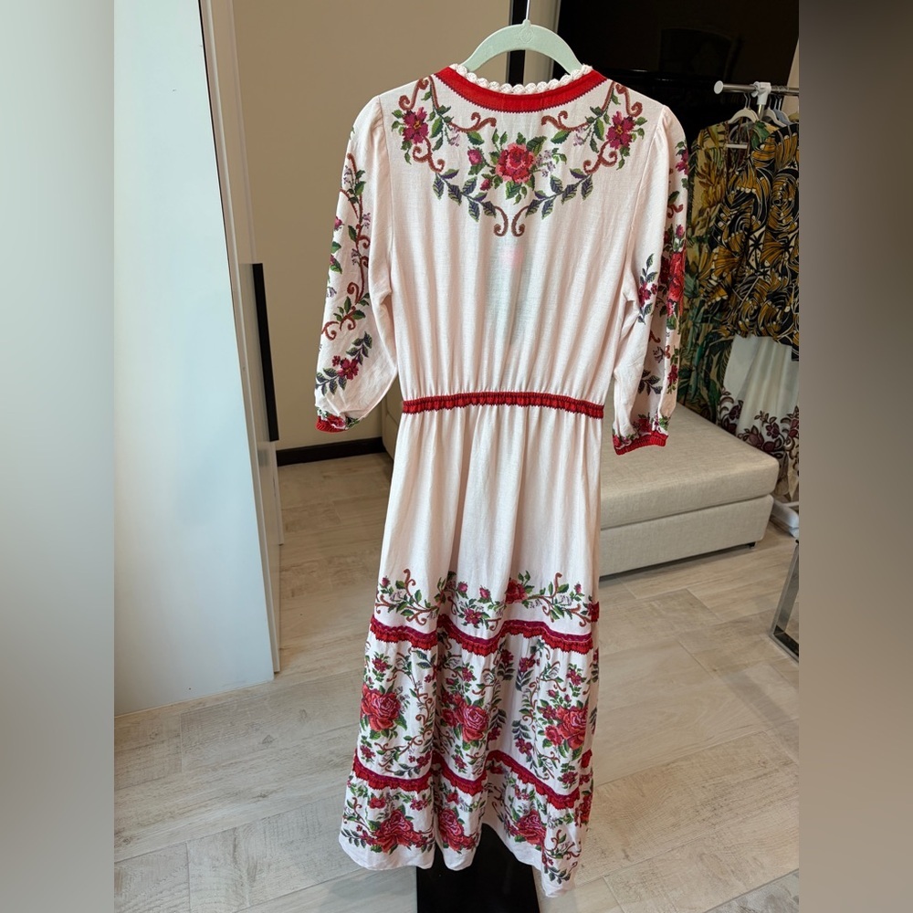 NWT FARM Rio Pink Floral Maxi Dress - Picture 7 of 11